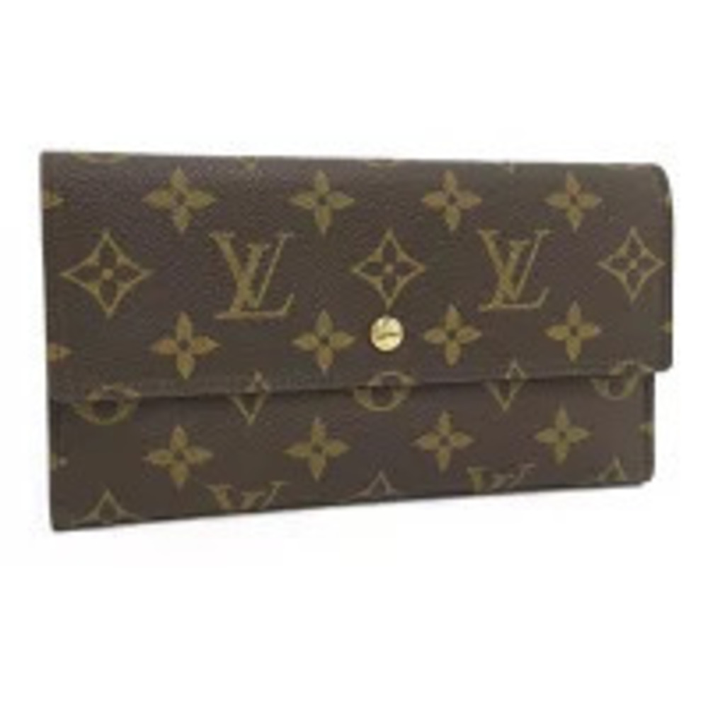 LOUIS VUITTON Portefeuille Tresor International Tri fold Long Wallet Monogram